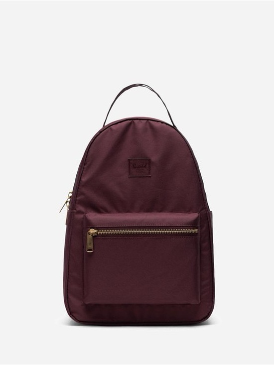 Herschel Supply Co. Handbags - Herschel Nova Mid Volume Light Backpack Plum Burgundy Gold Zip